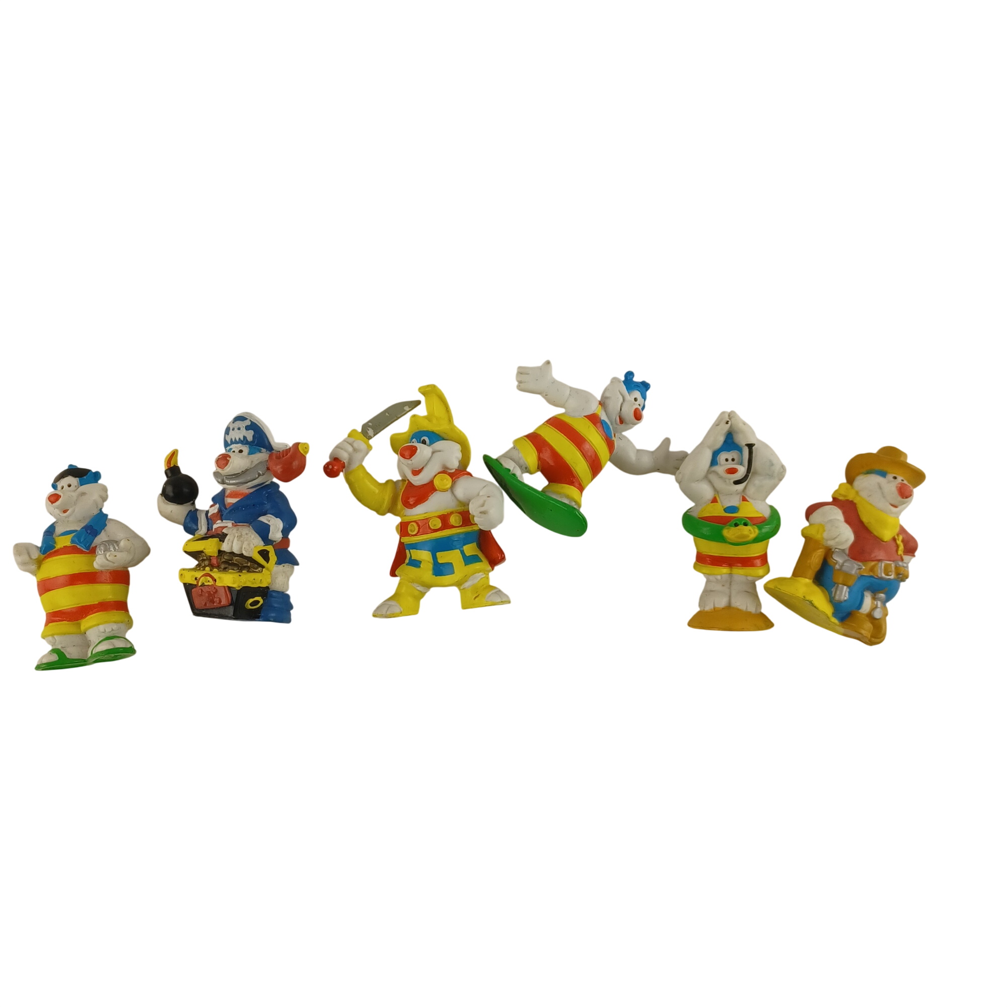 Lot de 6 figurines Flunchy vintage des années 1996 et 1997 de chez Flunch Très bon état -  reconditionné disponible sur Label Emmaüs